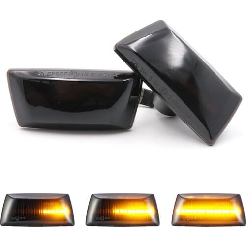 Niscarda 2Pcs LED Amber Dynamic Flowing Turn Signal Side Marker Light For Opel Insignia Astra H Zafira B Corsa Chevrolet Cruze