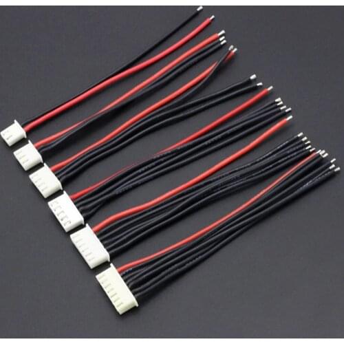 Lipo Battery Charger Cable, 5 pieces per lot, 1S, 2S, 3S, 4S, 5S, 6S, IMAX B6 Connector Cable, Wholesale