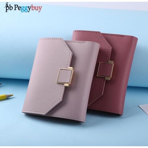 Women Wallets Leather Small Fashion Ladies Card Holder Money Bag Female Short Coin Purse Zipper Clutch Bags for Women 2021 new