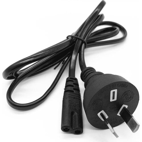 1.2 M/4FT 2 Pin Core Figure 8 IEC-C7 AC Power Cord Cable Lead Plug AU NZ