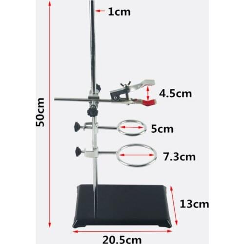 1 SET Laboratory Stands Support and Laboratory Clamp Lab Clips Flask Clamp C5AE