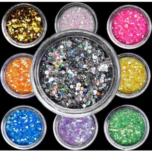 1Box Sell Color Sequins Nail Treatment Cuticle Revitalizer Oil Prevent Agnail Nail Polish Nourish Skin Nail Care Tools 000