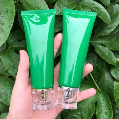 100g Green Empty Refillable Bottles Cosmetic Soft Tube Hand Cream Emulsion Toothpaste Packing Cleanser dispensing Spot 50pcs/lot