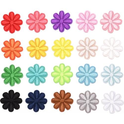 20 kinds of flowers Series For Clothes Iron on Embroidered Patches For Hat Jeans Sticker Sew-on DIY Patch Applique Badge Decor