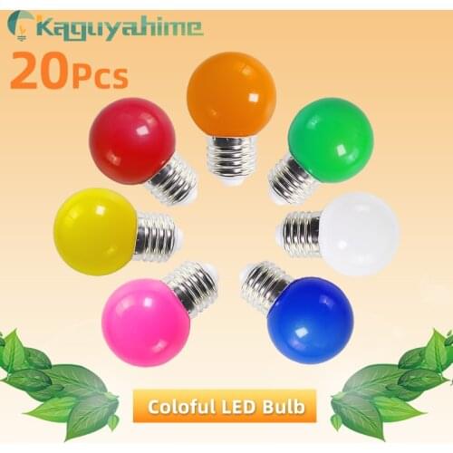 Kaguyahime 5Pcs RGB Lamp E27 Led 3W E27 Bulb Globe Bulb AC 220V 240V Saving Energy G45 Festival Colorful Bulb Bomlillas Lampada