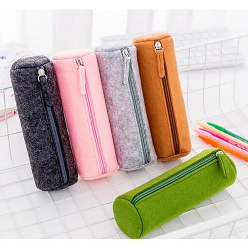 2019 Multifunctional Cylinder Style Pen Bag Large-Capacity Stationery Bag Felt Pen Holder Portable Student Home Office Storage
