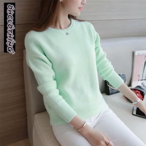 2019 Real Sweater Women Poncho Ohclothing New Winter Nap Pure Korean Women Candy Color Sleeve Head Female Knitted Sweater F1276