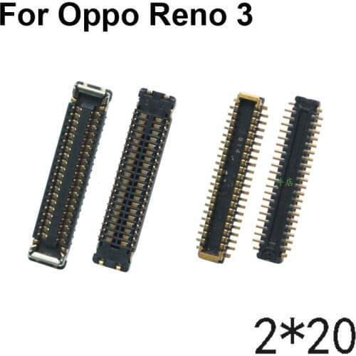 5pcs For Oppo Reno 3 LCD display screen FPC connector For Oppo Reno3 logic on motherboard mainboard Re no 3