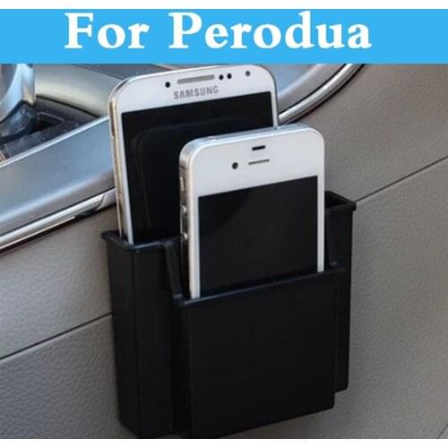 Car Interior Abs Plastic Cell Phone Holder Storage Box Holder Orangizer For Perodua Kembara Myvi Nautica Viva Kelisa Kancil