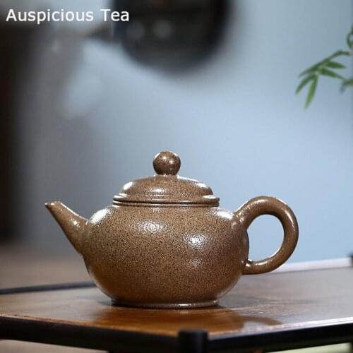 100ml Yixing Purple Clay Teapots Raw Ore Section Mud Filter Tea Pot Chinese Kiln Change Zisha Tea Set Household Drinkware