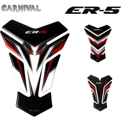 For Kawasaki ER5 ER-5 Tankpad 3D resin tank pad protector for motorcycle stickers