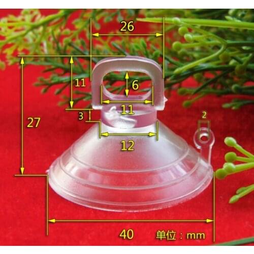 Home storage suckers Environmental protection PVC mushroom head suction cup 40mm mushroom sucker glass transparent sucker