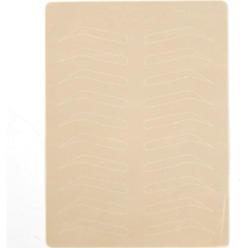 5pcs Blacnk Inkness Microblading Practice Latex Eyebrow Shape And Outlines For Permanent Tattoo Makeup new learner