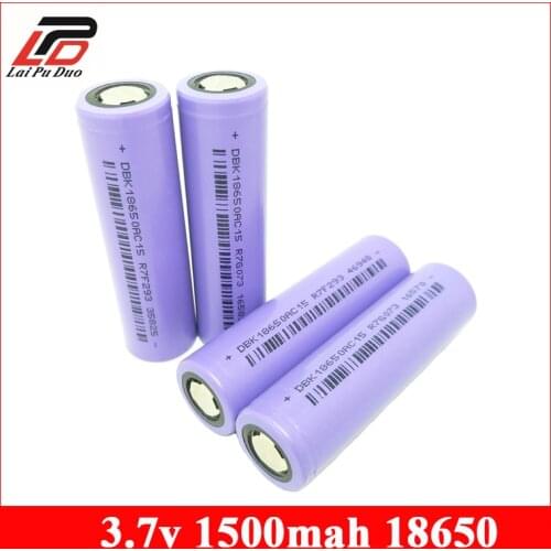 Lithium ion Cell for Power Tools 10C Discharging Batteria for Dewalt 18650 Battery 3.7v 1500mAh Rechargeable batteries