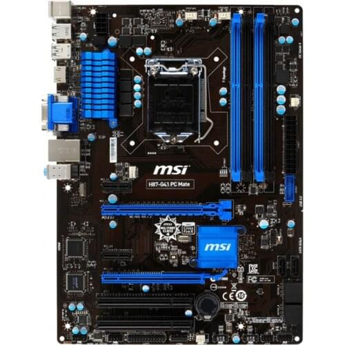 MSI H87-G41 PC Mame LGA 1150 Intel H87 Desktop PC Motherboard DDR3 32GB PCI-E 3.0 USB3.0 SATA3 Xeon E3-1270 v3 Core i7 i5 i3 CPU