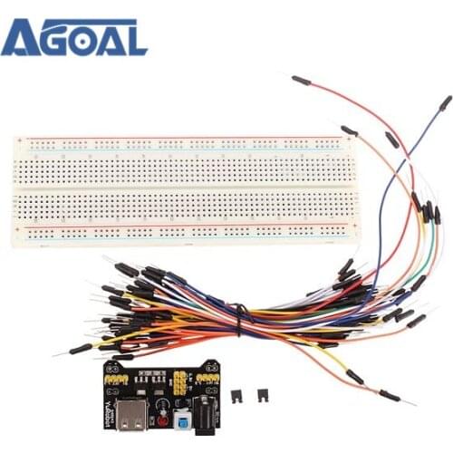 MB-102 MB102 Solderless Breadboard + Power Supply + Jumper Cable Kits For DIY DIY Kit