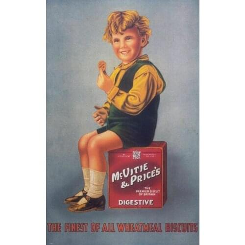 MC VITIE`S BUISCITS 1930 METAL TIN SIGN POSTER WALL PLAQUE