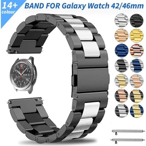 Metal Stainless Steel Strap for Samsung Galaxy Watch 42/46mm Band for Galaxy Watch Bands Bracelet 20/22mm Accessories Watchbands