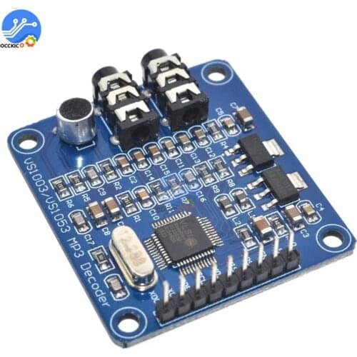 VS1003B MP3 Decoder Module DAC Board Audio Spectrum Analyzer Recording Function FM Converter Decoder Decodificador