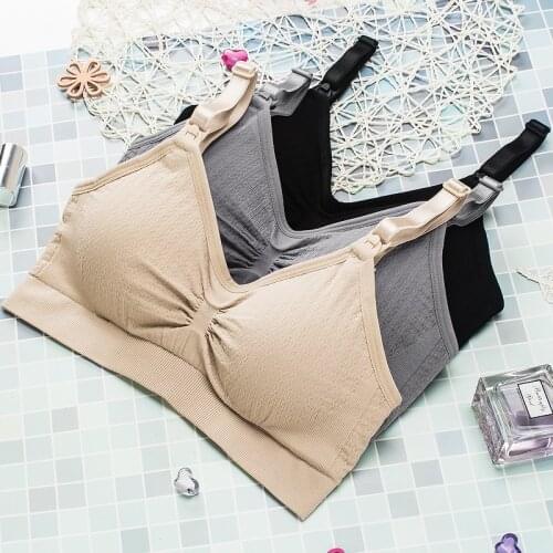 PatPat 2021 New Arrival Maternity Bras Wirefree Nursing Bra Panties Set Pregnancy Clothes Prevent Sagging Breastfeeding Womens