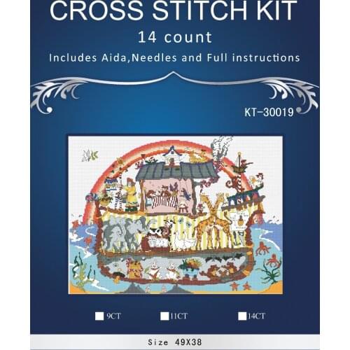 Oneroom Top Quality lovely counted cross stitch kit bothy threads cut thru' noahs ark, noah ark