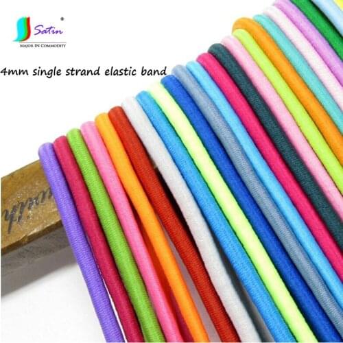 Wholesale 10Meters Diameter 4mm Colorful Single Strand Round Elastic Band,Sew Accessory 0.4cm 1-strand Round Elastic Band S0625L