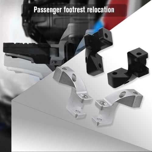 Motorcycle CNC Passenger Footrest Relocation Rear Set Foot Pegs For BMW R1200 1250 GS LC ADV S1000XR 2020 2019 2018 etc