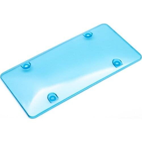 Transparent Durable Convex Clear License Plate Tag Frame Covers Bubble Shields Protector For Car-Truck