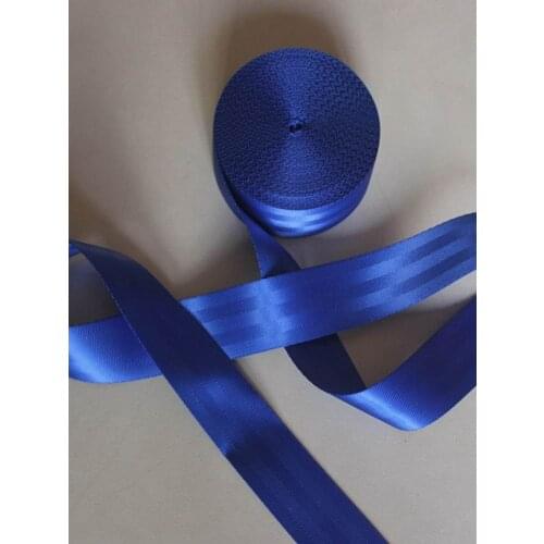 5 Meters Roll Seat Belt Webbing Safety Strap DARK BLUE Color 4.8cm Wide 5 Bars