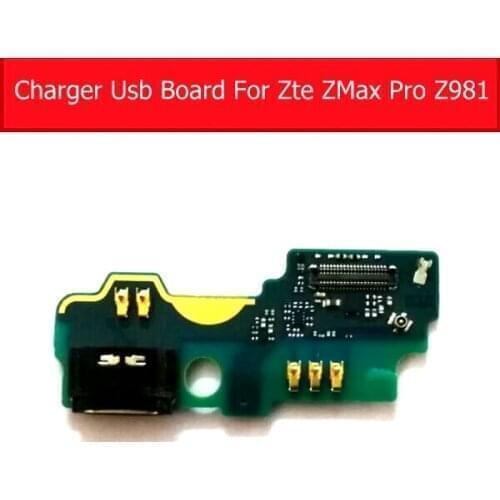 USB Plug Charger Jack Board For ZTE ZMax Pro Z981 Usb Charging Port Dock Connector Flex Cable Phone Replacement Repair Parts