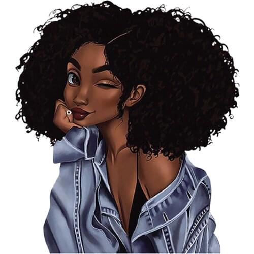 Beauty Girl Transfers For Clothing A-Level Washable Stripe Diy Garment Thermal Transfer Patches For Backpack Shirt Socks