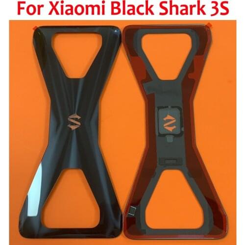 100% Original Rear Housing Door Cover For Xiaomi Black Shark 3S Back Battery Case Glass Lid BlackShark 3S Shell with Sticker