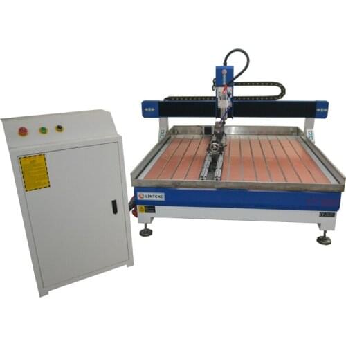 1212 cnc router 4 axis 2.2kw 3.2kw water cooling spindle 1200*1200mm 3d cnc machihe with rotary axis desktop cnc carving machine