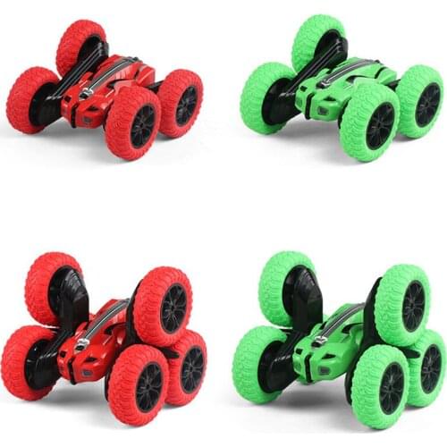 2.4G stunt remote control car double-sided revolving tumbling bucket twisting children Control Toys Controlled For Children Gift