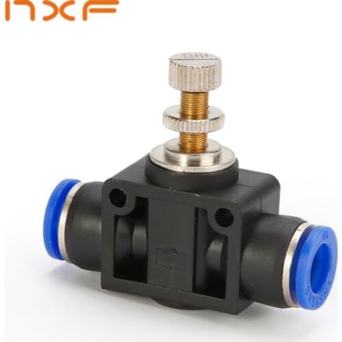 Free shipping throttle valve SA 4-12mm Air Flow Speed Control Valve Tube Water Hose Pneumatic Push In Fittings