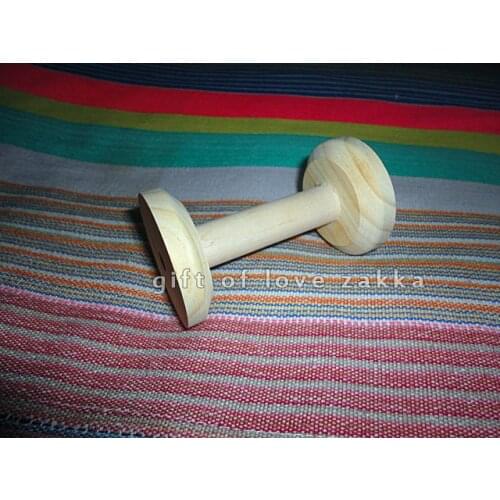 Free shipping zakka archaize color Wholesale Wooden Bobine Classic style size 10*6 cm DIY Wooden Spool 5 PCS/lot rolls
