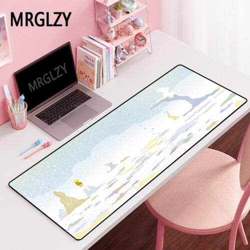 MRGLZY Creativity 40X90CM XXL Large Gamer Girly Cute Mouse Pad Rug Carpet Laptop Gaming Accessories MousePads Desk Mat for Csgo