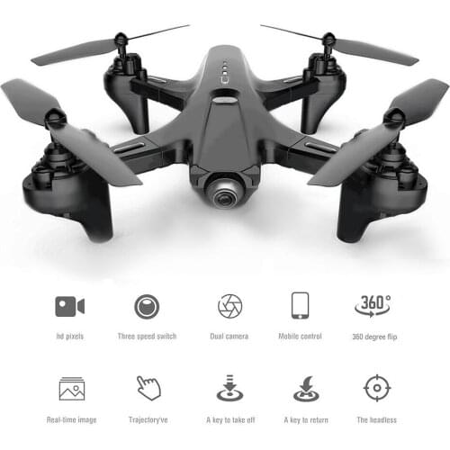 GoolRC RC Drone with Camera Dual Camera Drone 4k RC Quadcopter WiFi FPV Drone Folding Drone Headless Mode One Key Return Drone