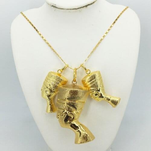 Dubai Jewelry Sets Gold Necklace & Earring Set For Women African France Wedding Party 750 Jewelery Ethiopia Bridal Gifts