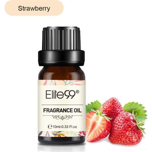 Elite99 Strawberry Fragrance Oil 10ml Bubble Gum Sea Breeze Pineapple Passion Fruit Essential Oil For Aromatherapy Humidifier
