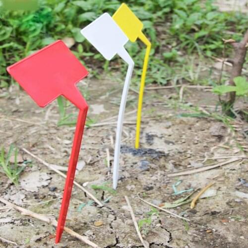 20pcs 30cm Plant Labels Nursery Garden Tags Markers Garden Insert Tag Re-usable Plant Labels (Mixed Color)