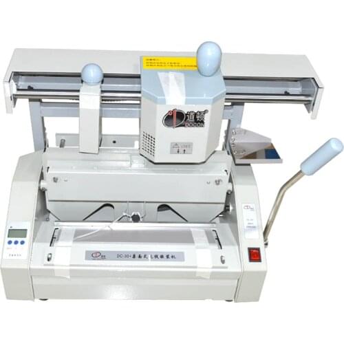 Hot sale ! Desktop Manual Hot Glue Book Binding Binder Machine 110V/220V DC-30+ Hot Melting Glue Pellets