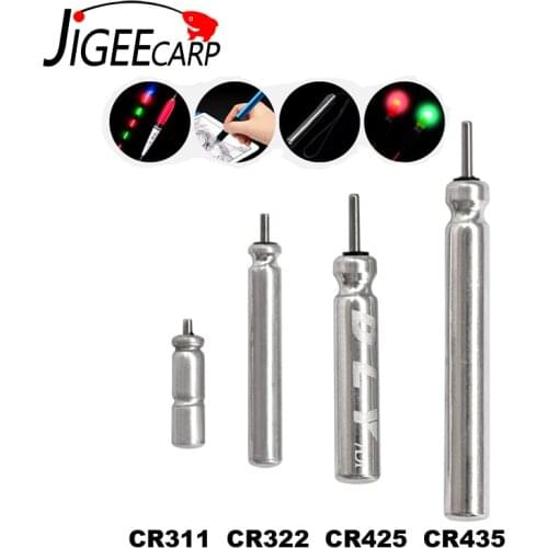 JIGEECARP 5pcs CR425 CR435 CR322 CR311 Electronic Fishing Float Battery Night Fishing Battery Lithium Pin Cells Float Accessory