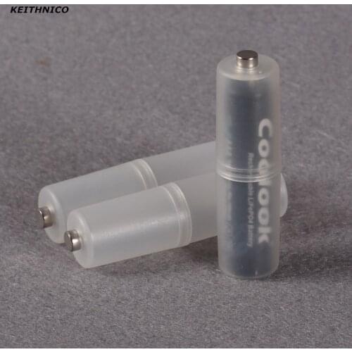 KEITHNICO 5Pcs AAA to AA Size Cell Battery Converter Adapter Batteries Holder Storage Box Plastic Case Switcher