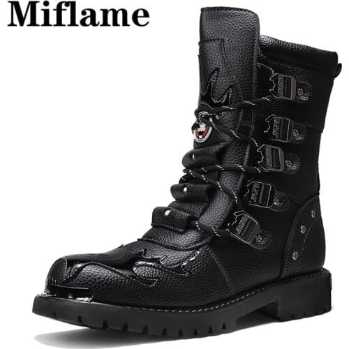 Мужские мотоботы Miflame China At AliExpress