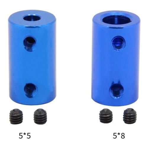 5mm 8mm Aluminum Alloy Coupling Bore 3D Printer Parts Blue Flexible Shaft Coupler Screw Stepper Motor Flexible Shaft Coupler