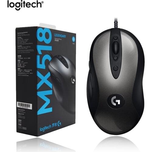 Logitech HERO MX518 Legendary Wired Gaming Mouse 8 Programmable Buttons Upgraded From MX500510 For CSGO LOL OW PUGB