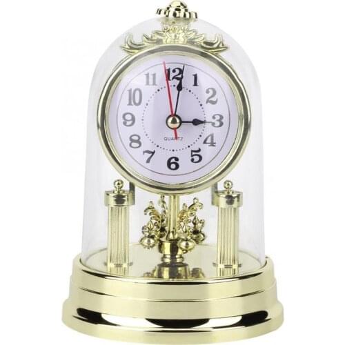 European Retro Style Table Clock Living Room Clock Antique Silent Desk Clock Office Alarm Clock Home Decor Clock