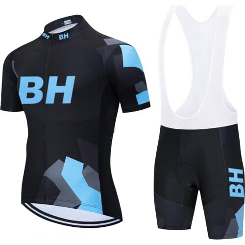 Newest 2021 BH Cycling Team Jersey 20D Pad Bike Shorts Set Quick Dry Bicycle Clothing Mens Summer Cycling Maillot Wear