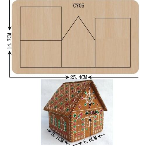 New house Wooden die Scrapbooking C-705 Cutting Dies Multiple sizes